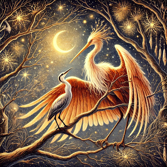 Сказка про Жар-птицу и журавля