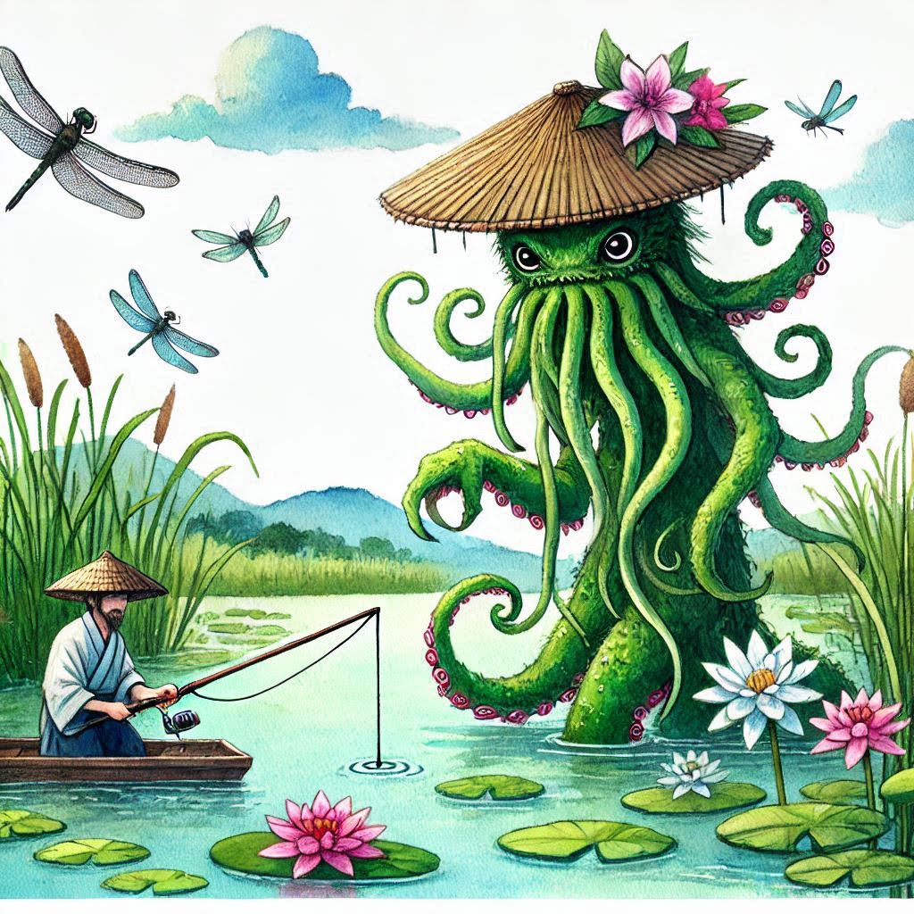 Сказка про лотосовое озеро и доброго монстра