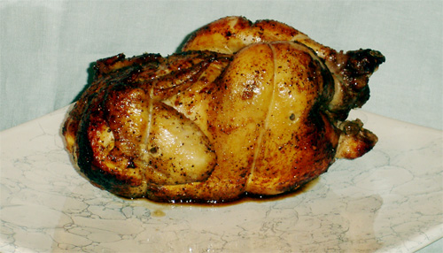 Курица на вертеле...