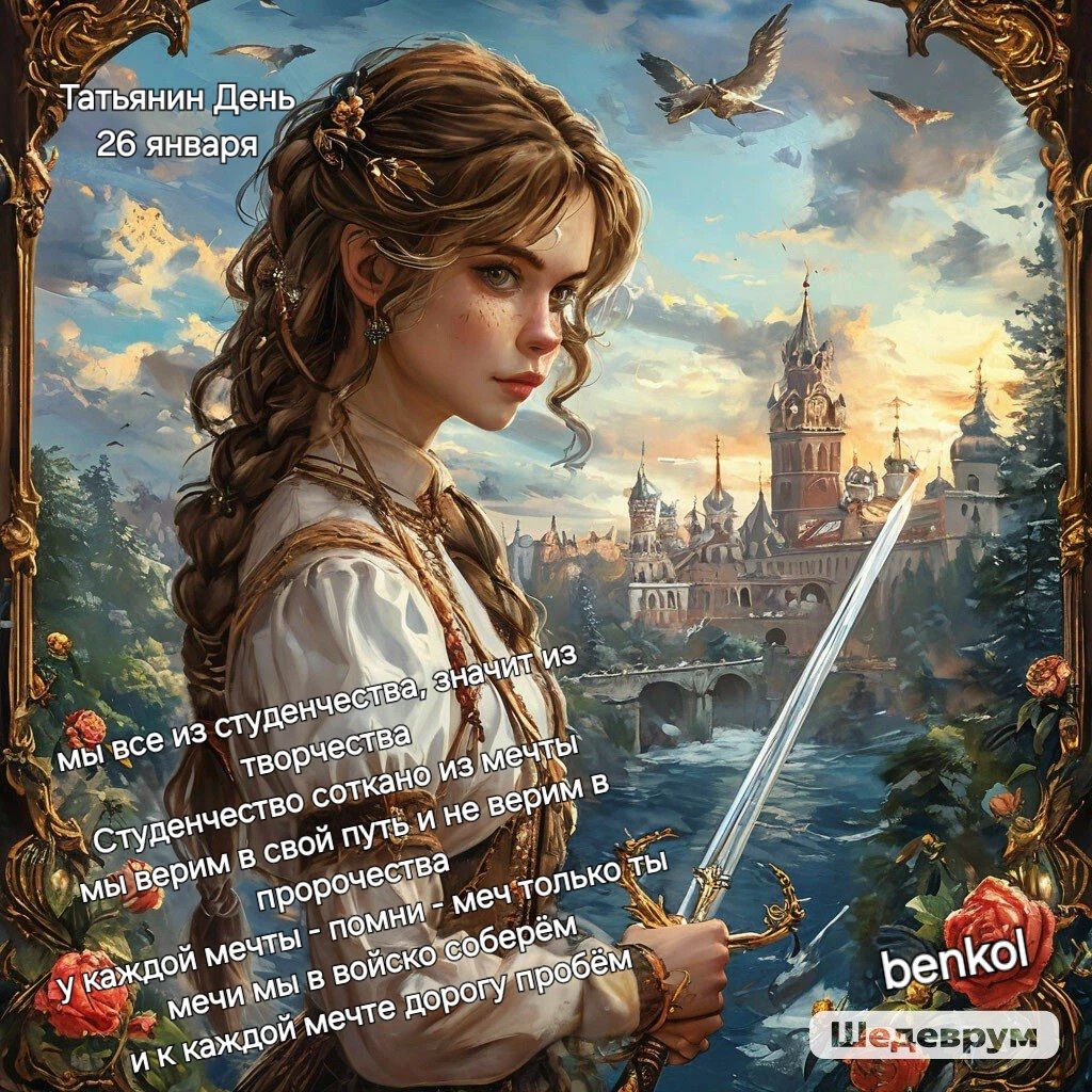 Татьянин День Студенчество соткано из мечты Меч-Ты