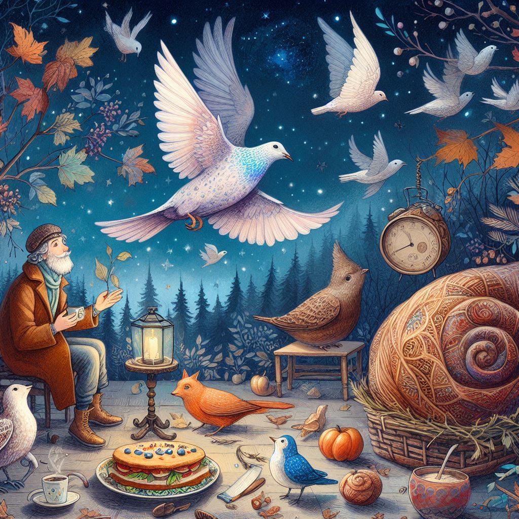 Сказка о старике, часах и лесных птицах