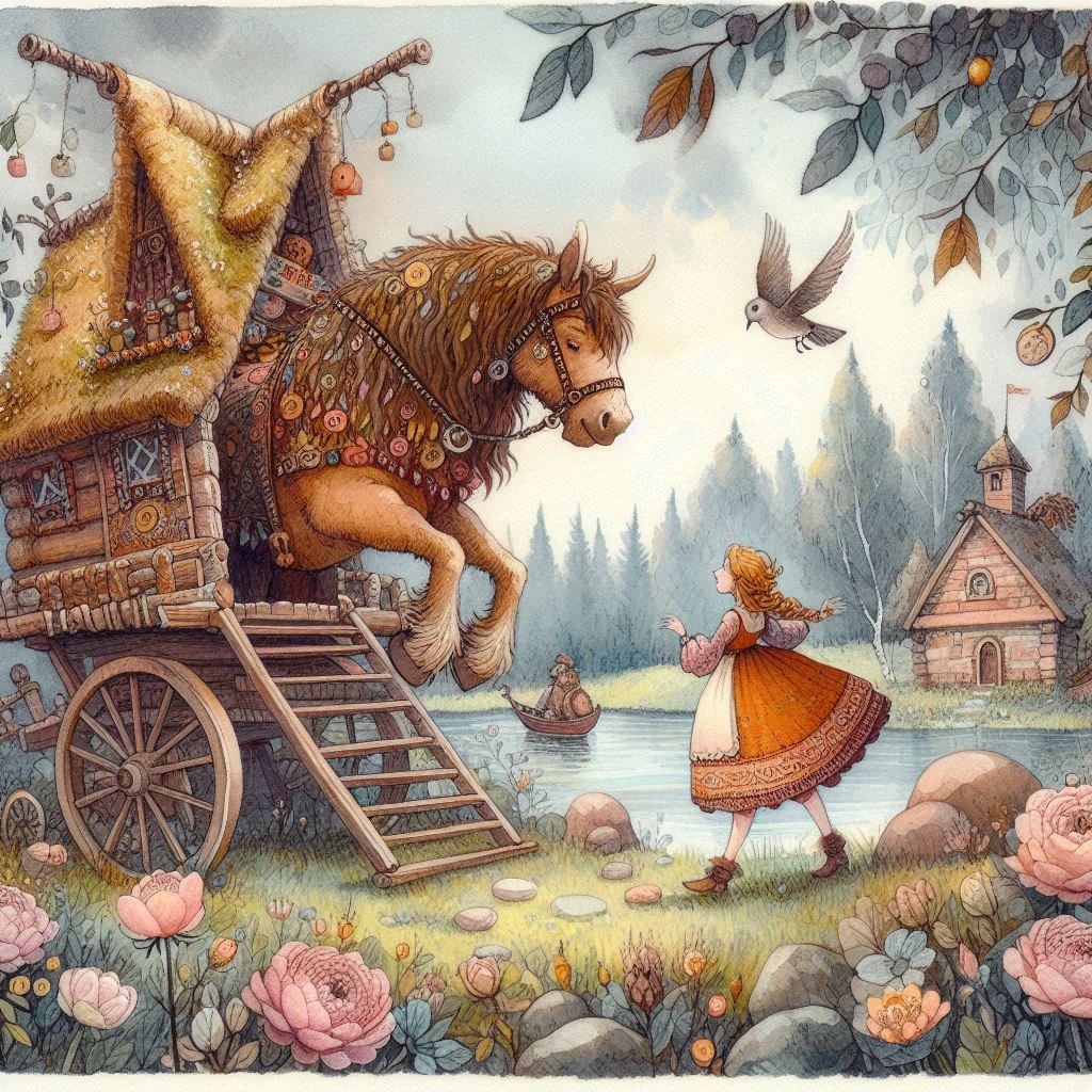 Сказка про коня из домика на колёсах