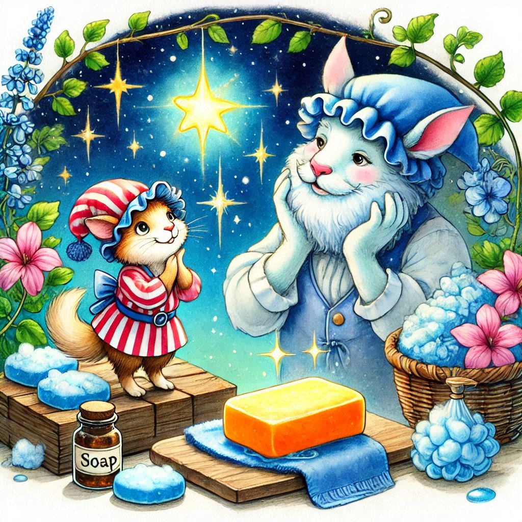 Сказка о чистоте, звездах и доброй кошечке Пушинке