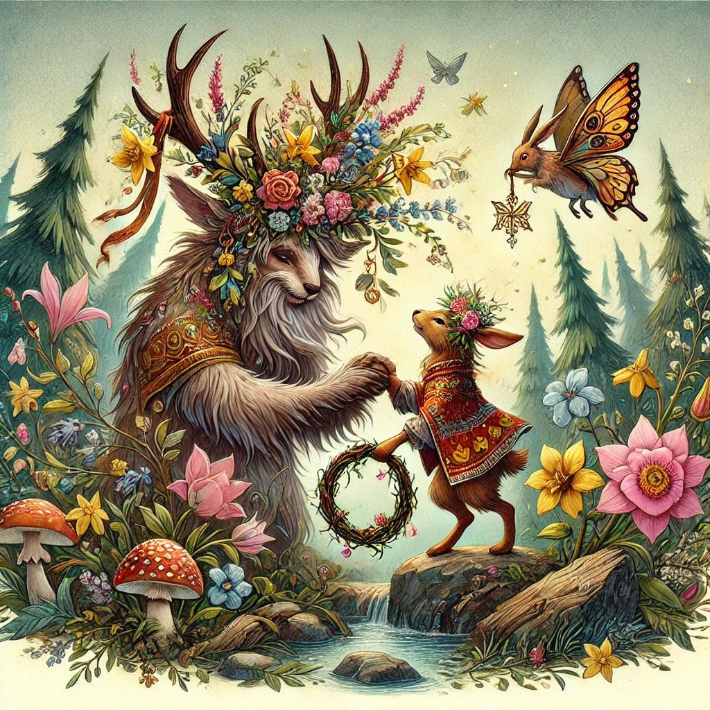 Сказка о Лесном Короле и смелом Кролике