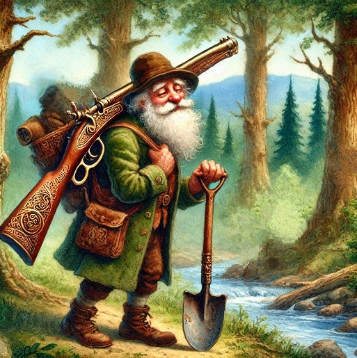 Сказка про ружье и лопату