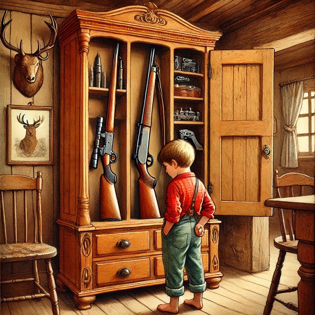 Сказка про ружье и револьвер