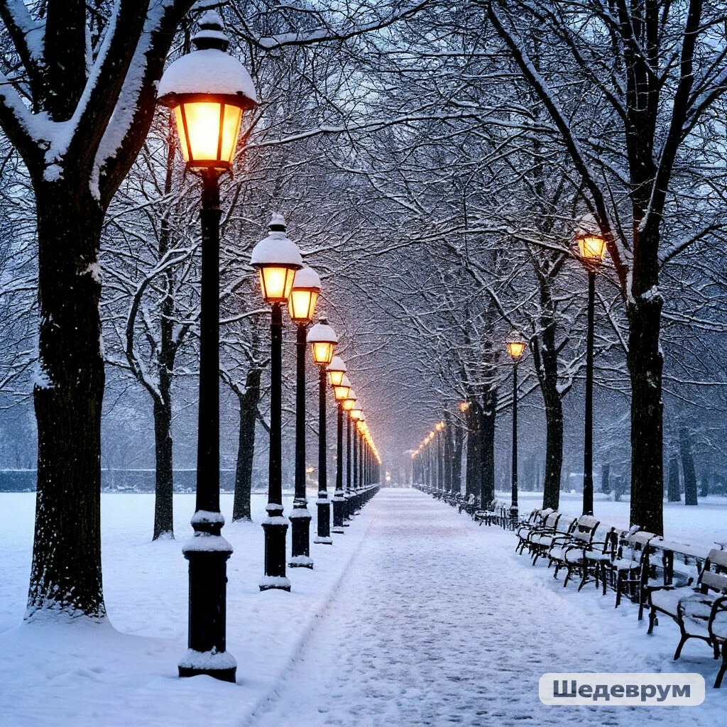 Пришла зима с морозом строгим