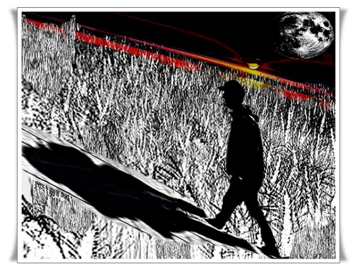 День, отдыхая, ложится в траву. Оригинал