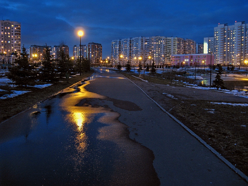 Весна в марте ночью