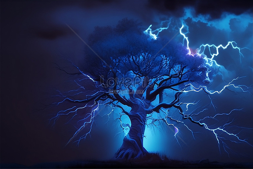 Дуб среди лип и ив