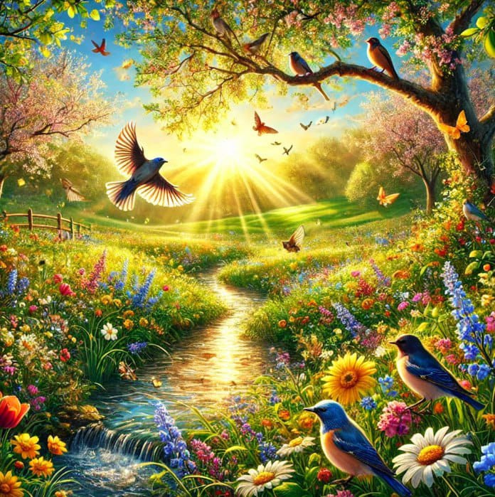 Налетела весна бесконечным теплом