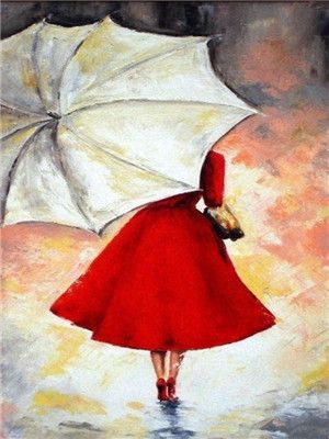 Раскрывает зонтик крылья