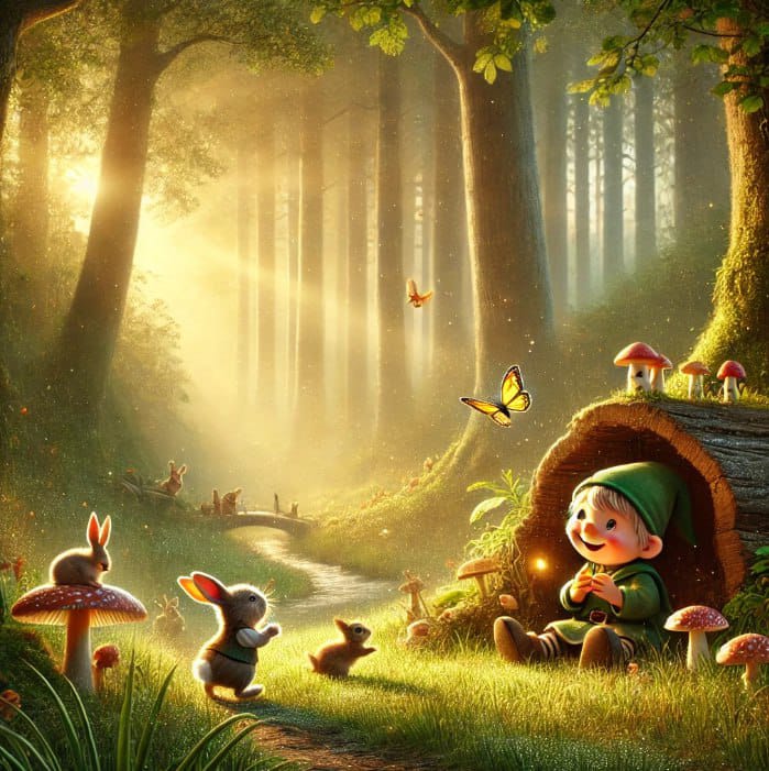 Лежит бревно в лесу сыром