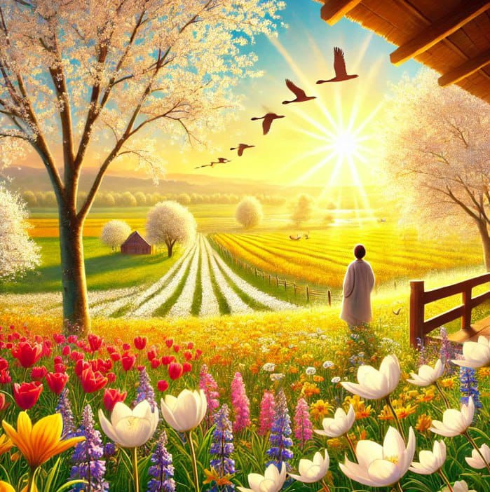 Пришли, прилетели к нам тёплые дни