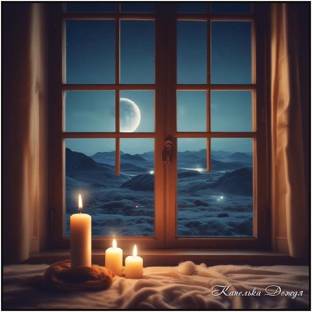 Вечер за окном погас