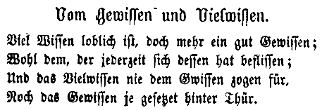 Johannes W Simler - Vom Gewissen und Vielwissen