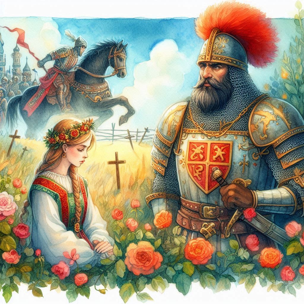 Сказка - Артем и алый перо на шлеме