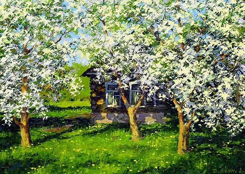 Над полем радуга играет!