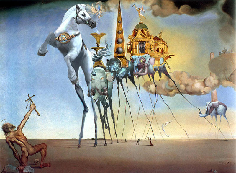 Сальвадор Дали Искушение Святого Антония