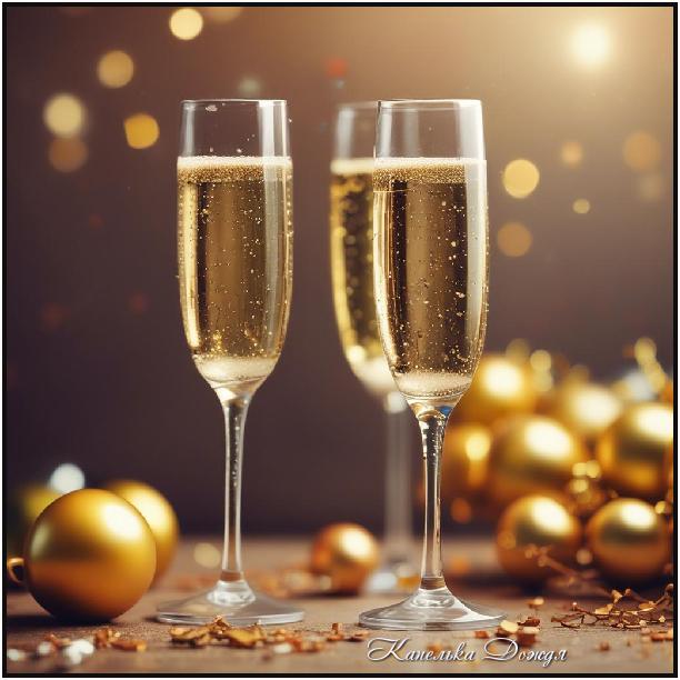 В день рождения - два бокала счастья