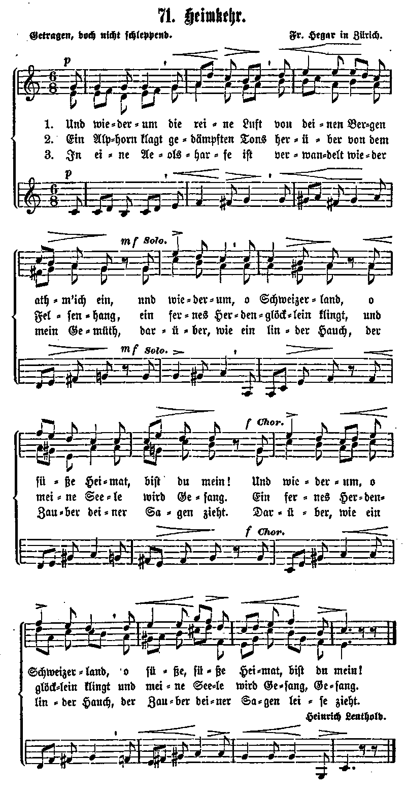 Heinrich Leuthold - Heimkehr