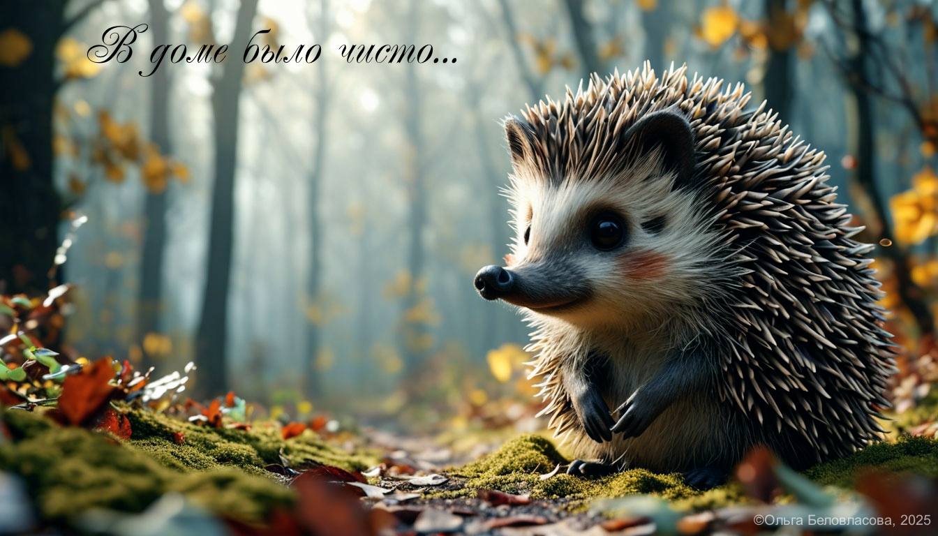 В доме было чисто...