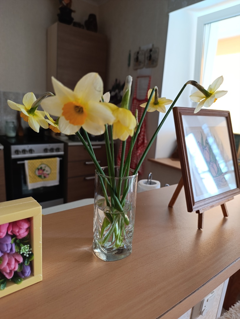 18 мая. Вот, и нарциссы расцвели...