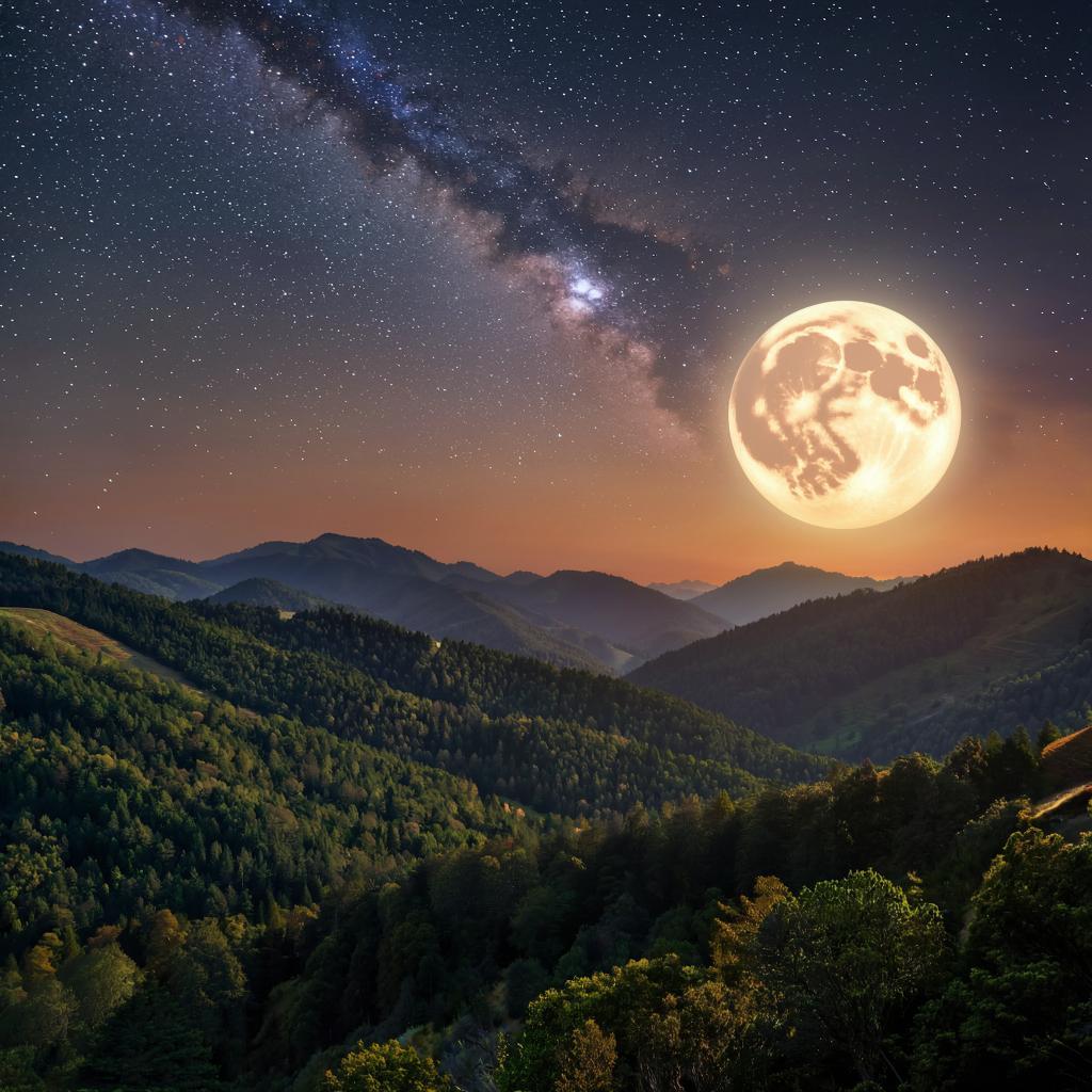 Повисла над горою грустная луна...