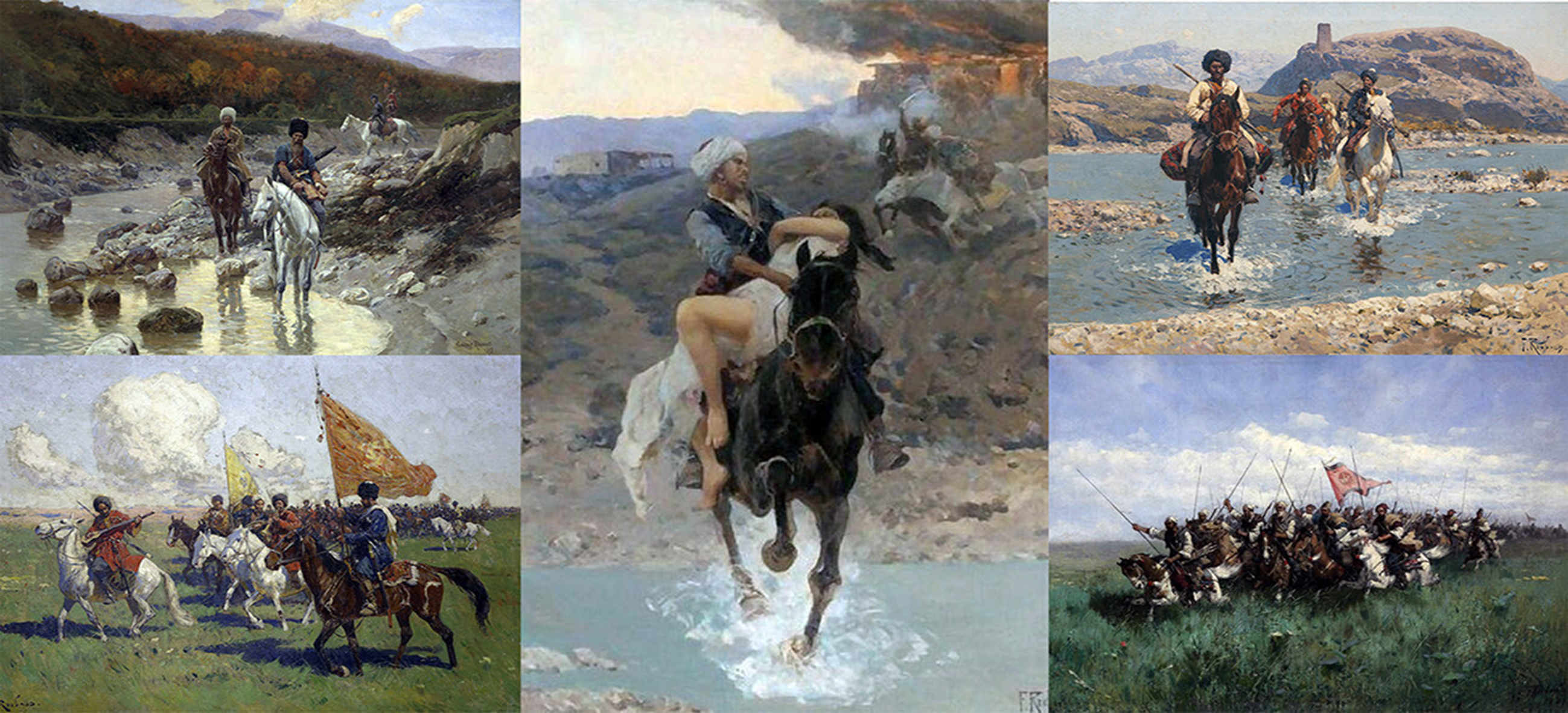 Как над Тереком рекой казаки стояли