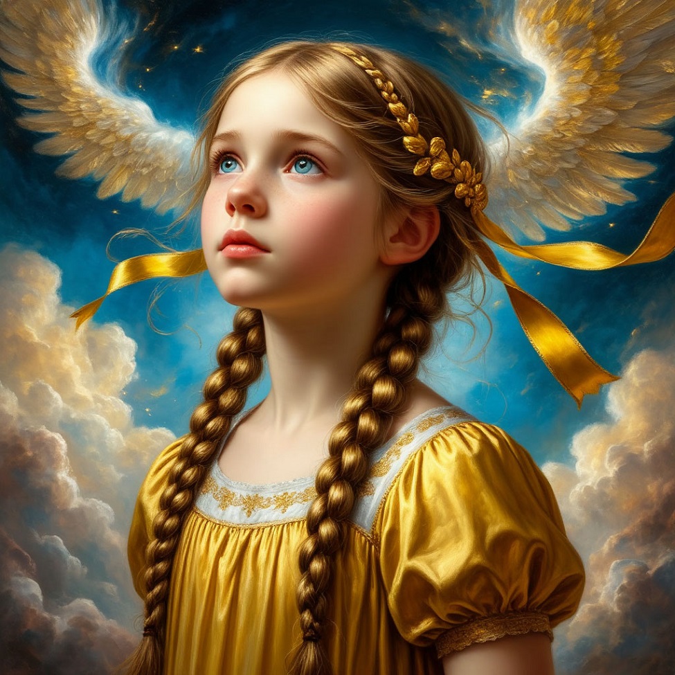 Мне мама заплетала косы лентой золотой