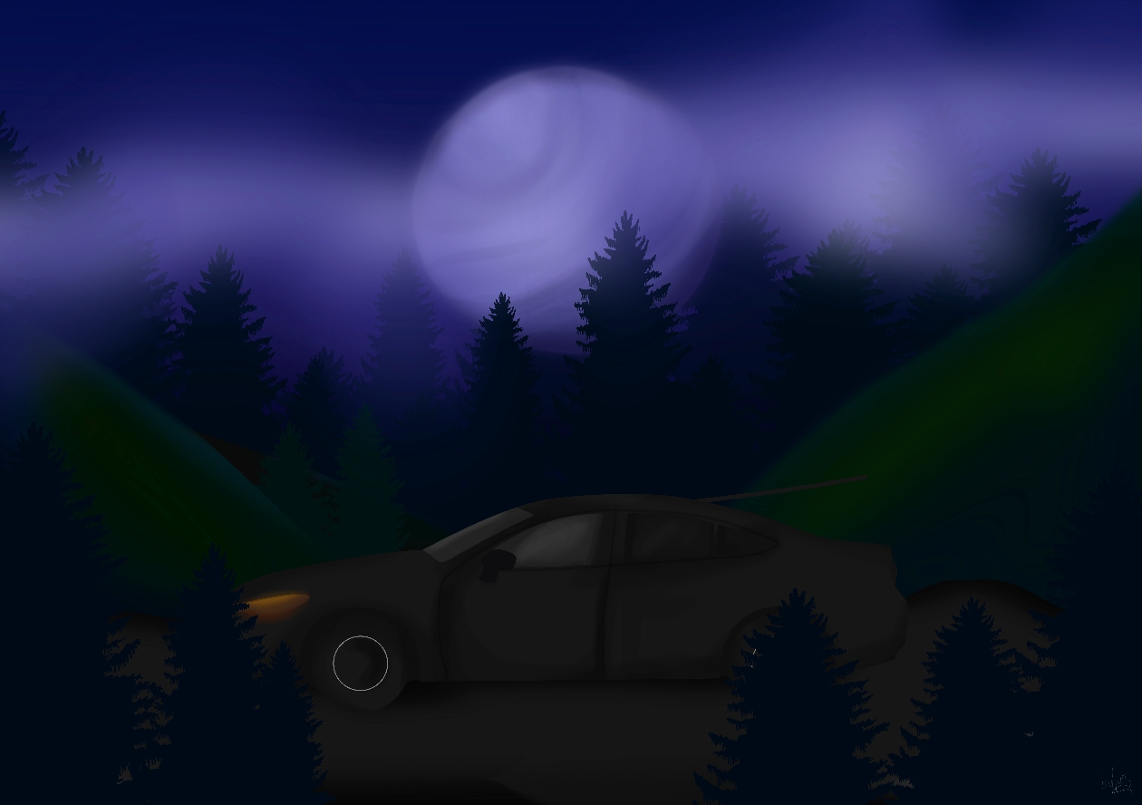 Под светом призрачной луны