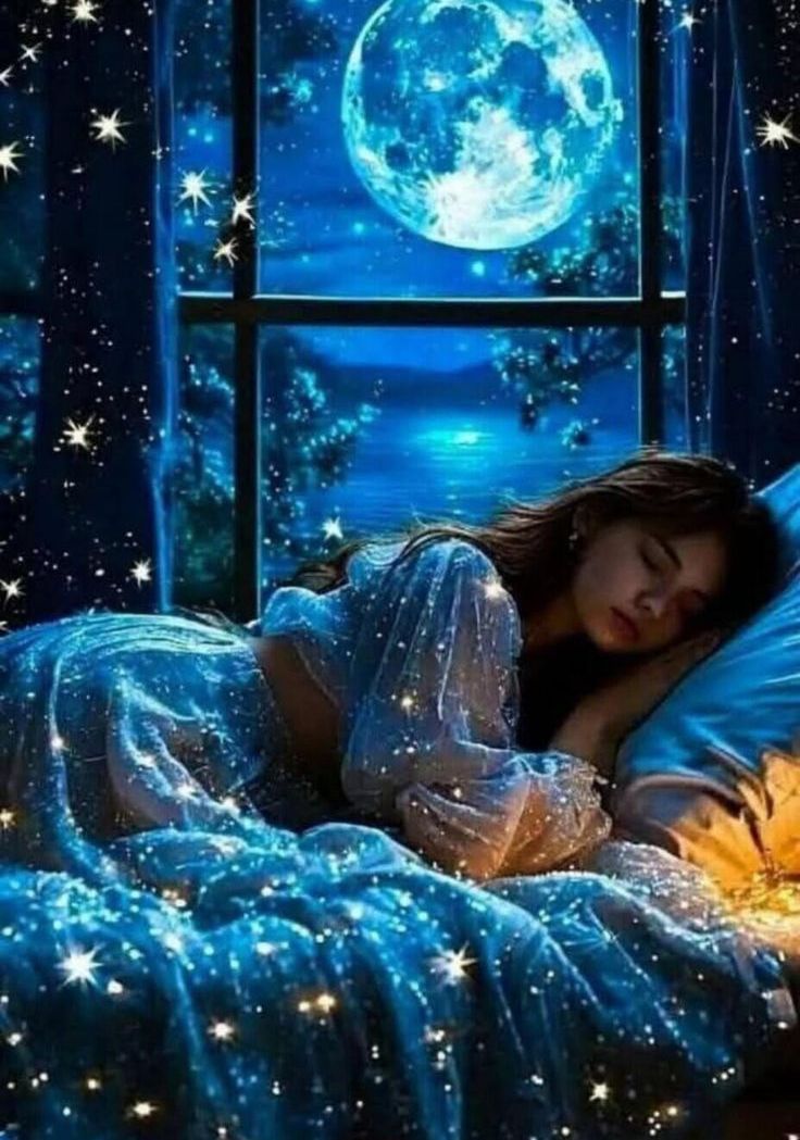 Ты погрузилась, в нежный сон ночной...