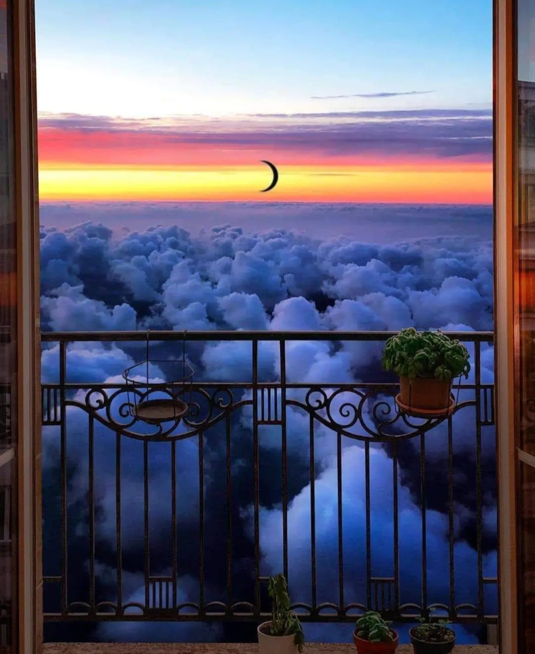 У меня над Землёй облака!!!