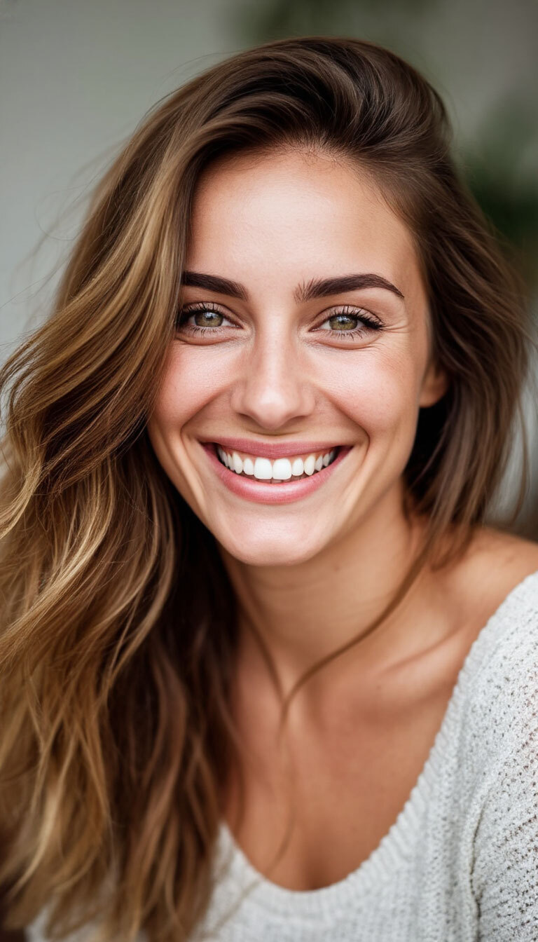 Улыбка и взгляд
