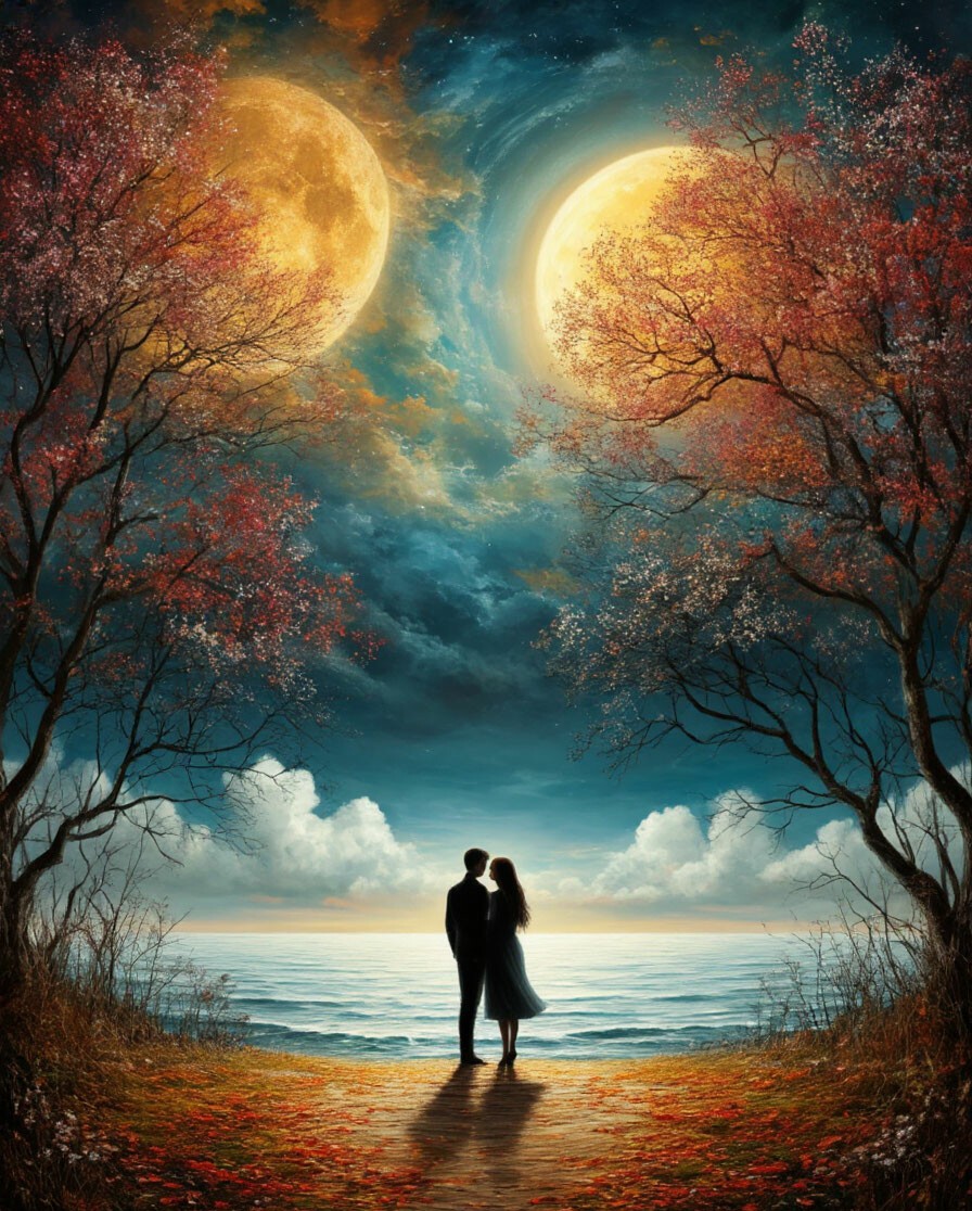 Ты меня рисуешь тишиною кисти на холсте из мыслей