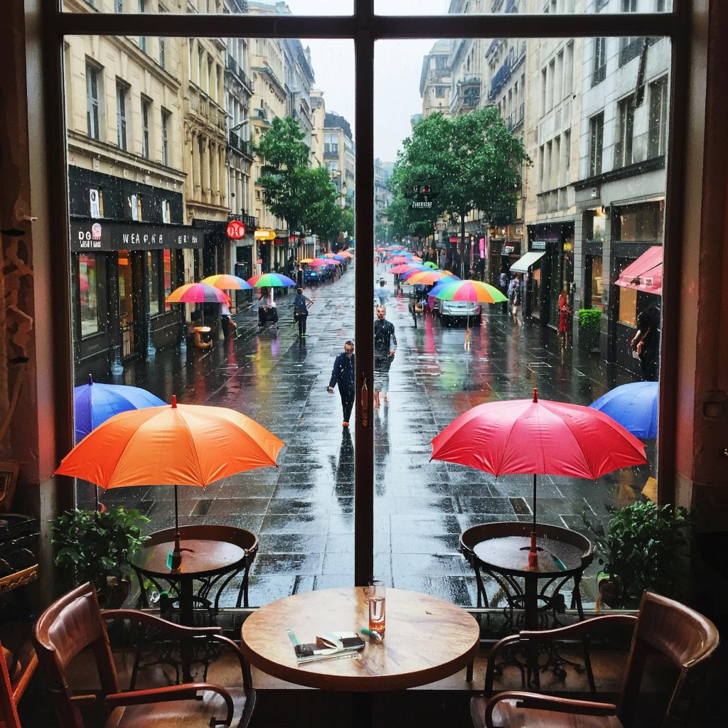 Наблюдая дождь из окна