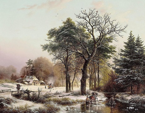 Лёд на речке