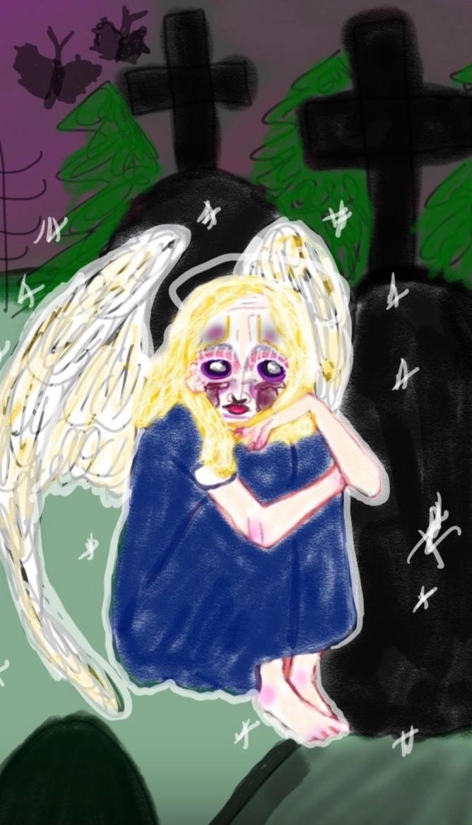 Мотылек и паучья лилия