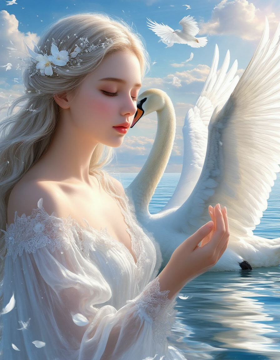 Белая, чистая птица - душа, будь со мной...