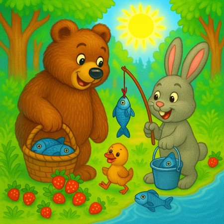 Зайка и мишка