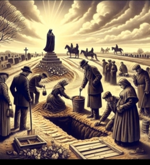 При погребении умерших. Францишек Карпиньский