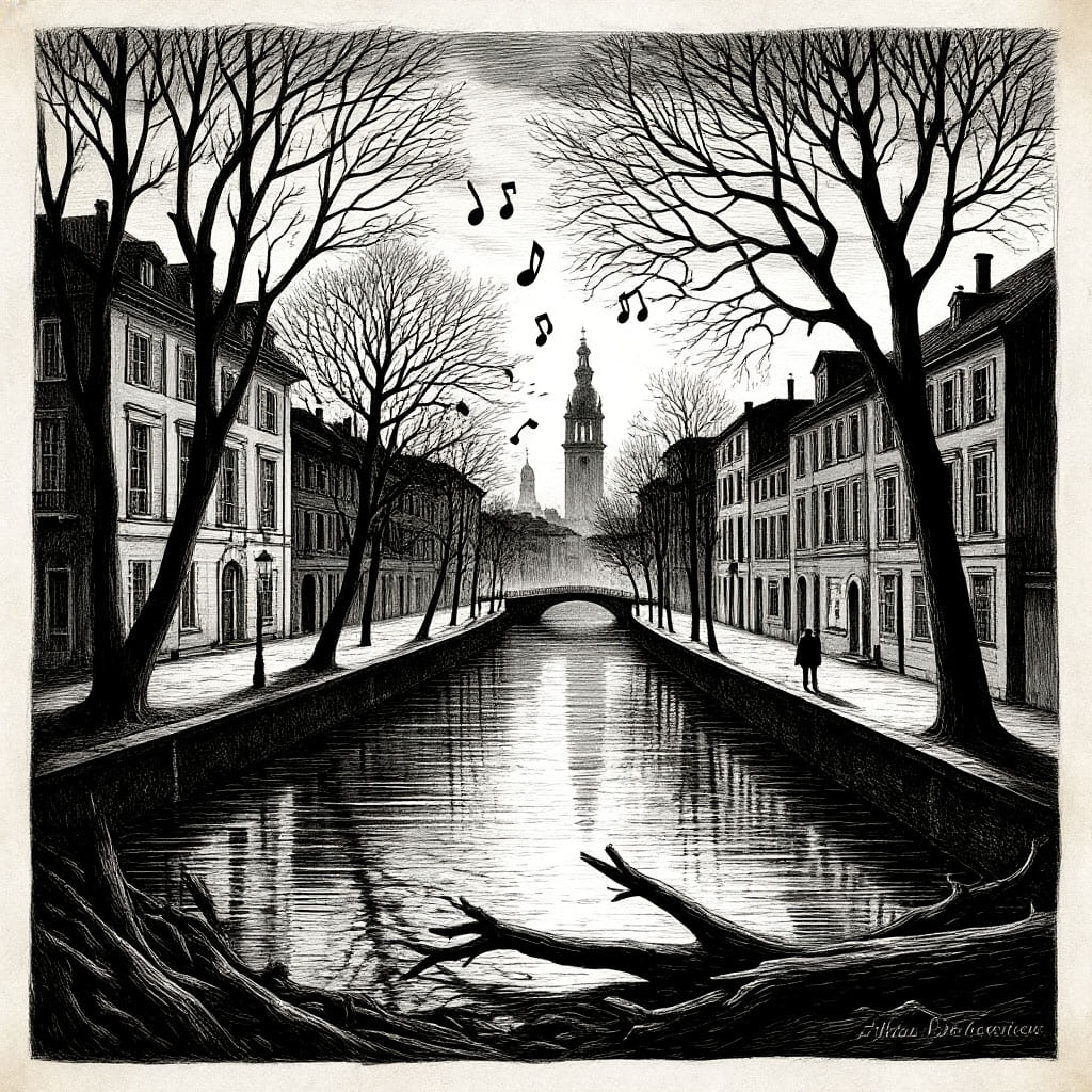 Верлибр с картиной Осенний сонет