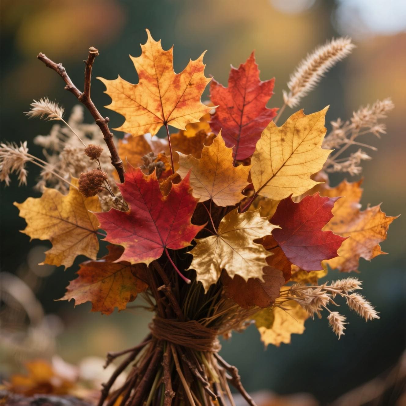 Букет осенних листьев