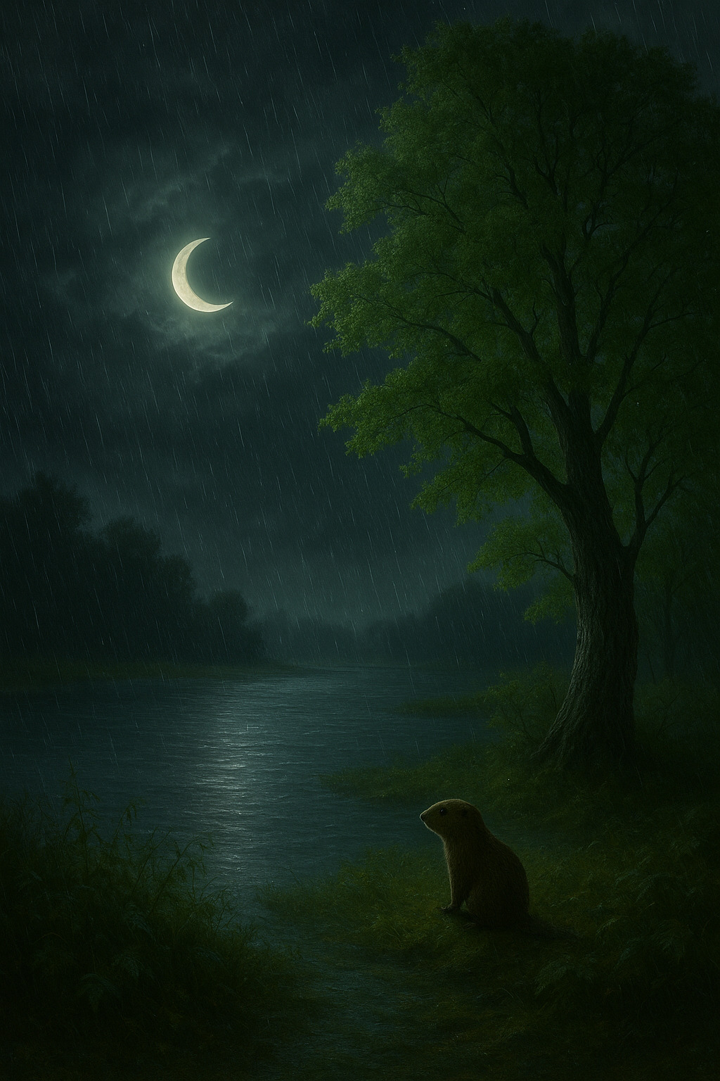 Над землёю разгульный месяц...