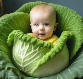 Вас где нашли в капусте, иль подсолнухах