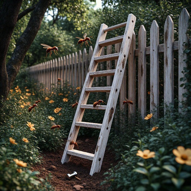 Лестница и муравейник