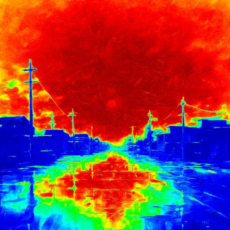 Сюрреалистическая гроза. Мои изо со стихами