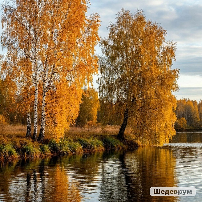 На гладь воды свисающие плети