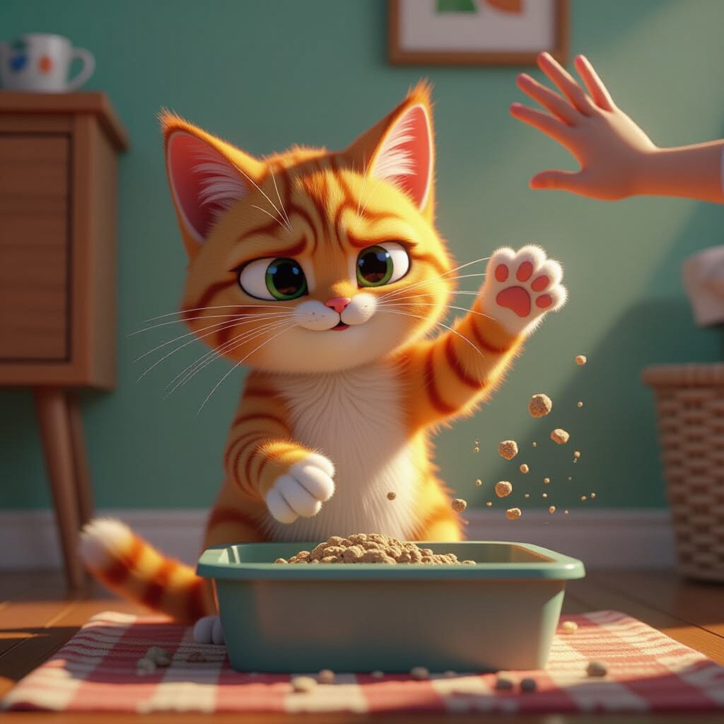 Кошка и лоток