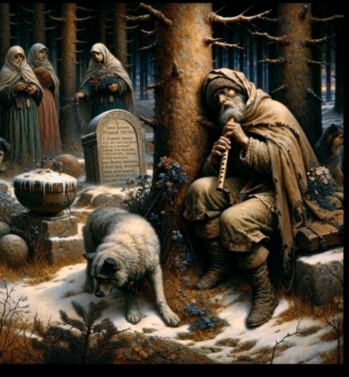 Коридон, скорбящий о смерти Пальмиры